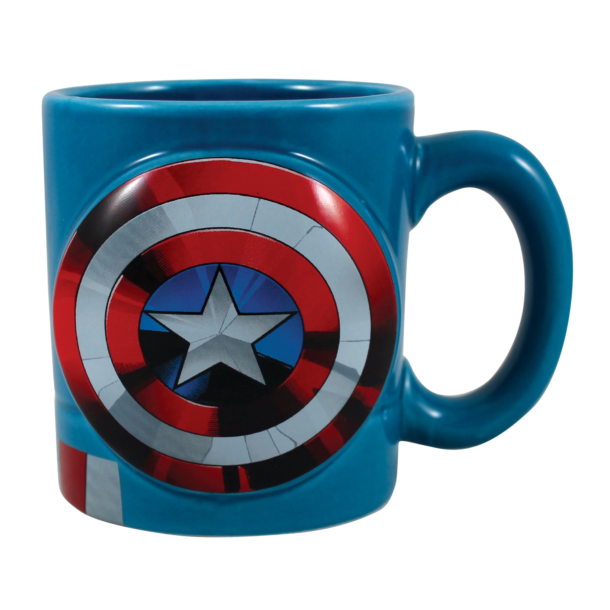 Amazon.com: Vandor 26601 Marvel Captain America Shaped Ceramic